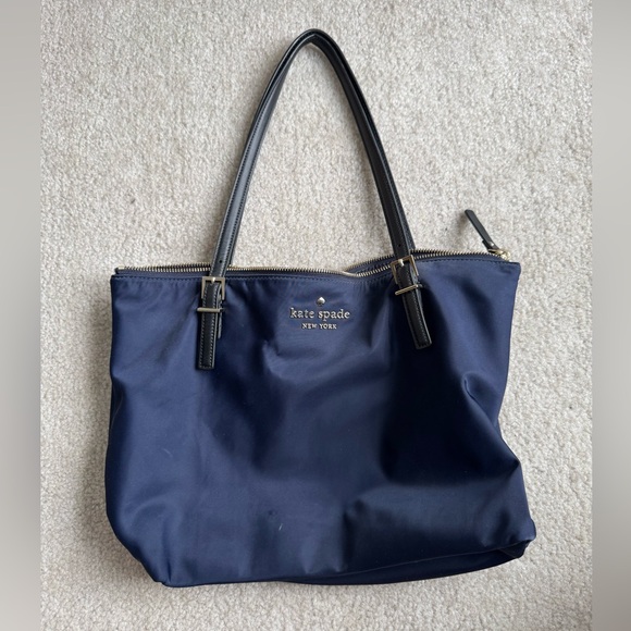 kate spade Handbags - Kate Spade Midnight Blue Nylon Tote